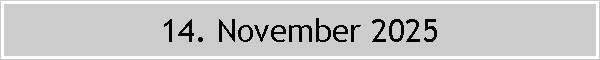 14. November 2025