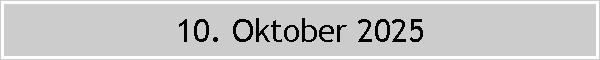 10. Oktober 2025
