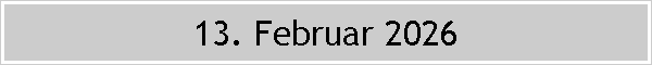 13. Februar 2026